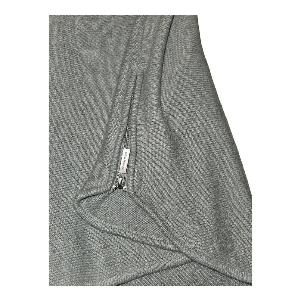 Michael Michael Kors Sweater Large Women's Thin Boatneck Tight Knit Gray - Picture 5 of 7
